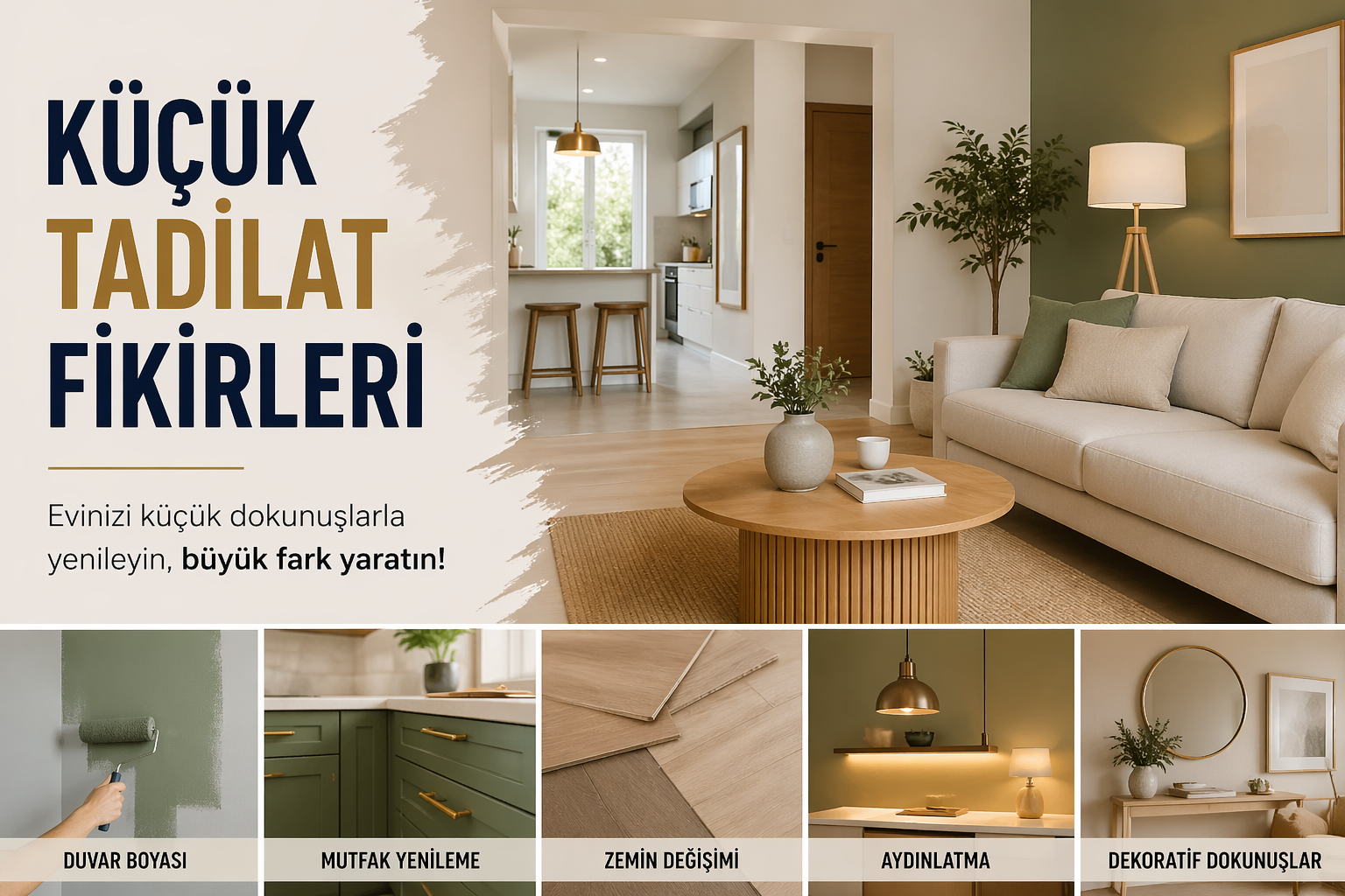 küçük tadilat fikirleri